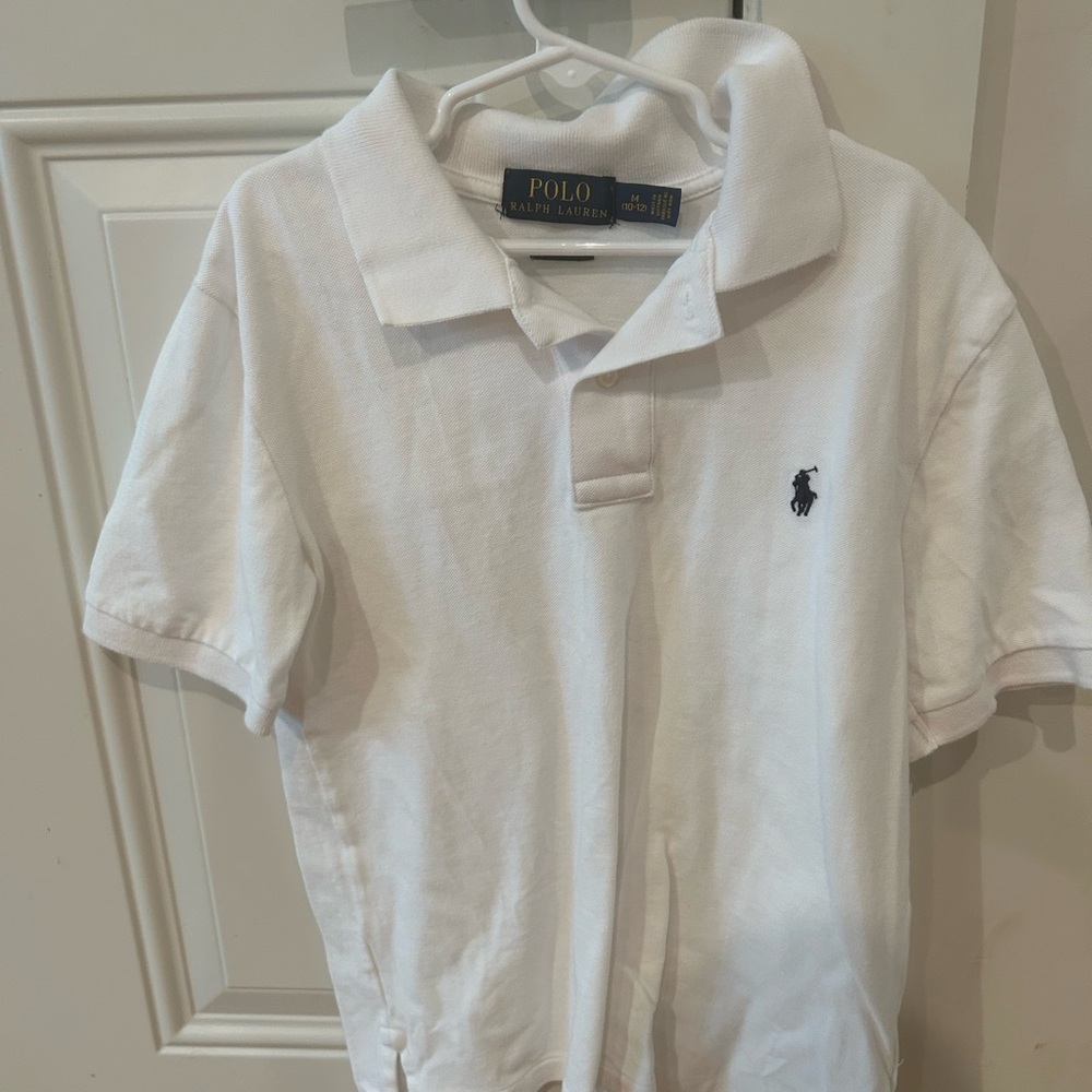 Ralph Lauren White Polo Shirt Classic Pique